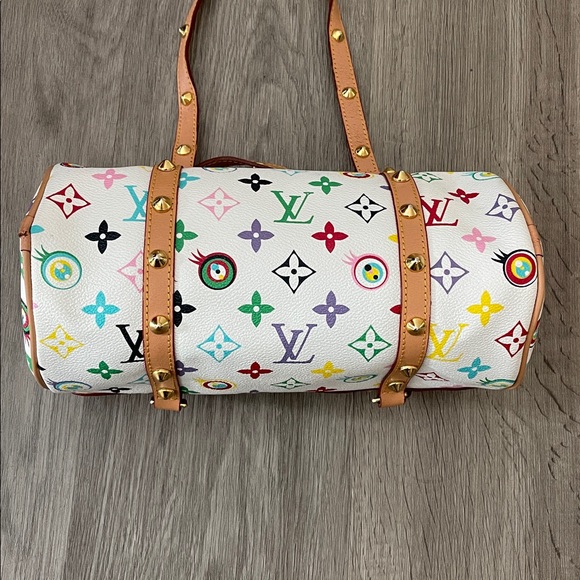LV Marikami White Multicolor Monogram with studs bag - Picture 3 of 12